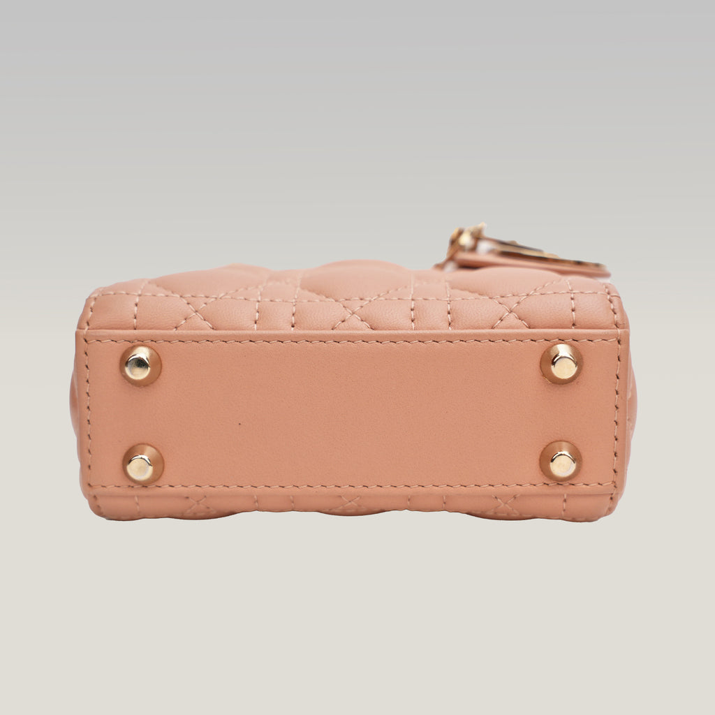 Dior Lady Dior Micro Borsa Rosa