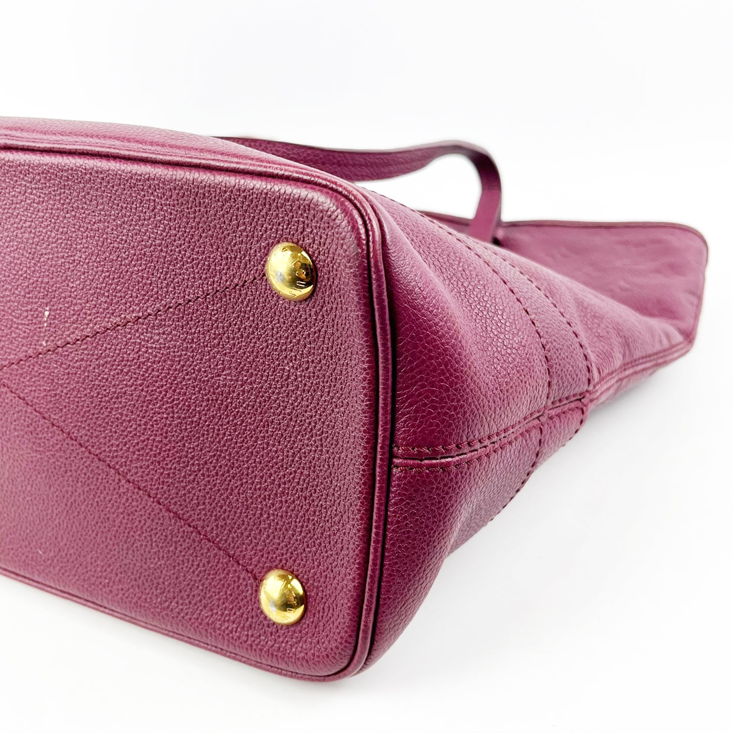 Louis Vuitton Borsa a Mano in Pelle Monogram Empreinte Bordeaux Tote
