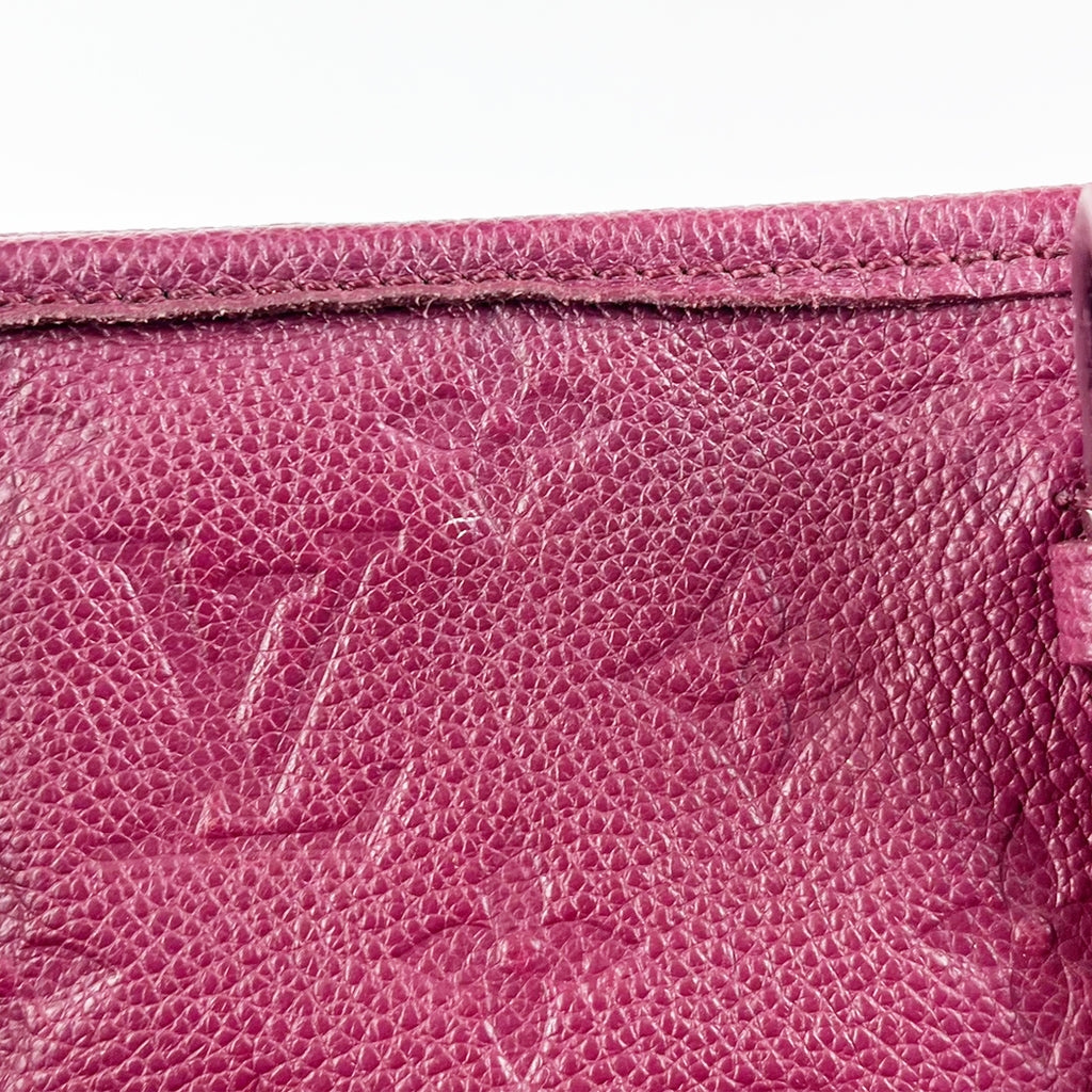 Louis Vuitton Borsa a Mano in Pelle Monogram Empreinte Bordeaux Tote