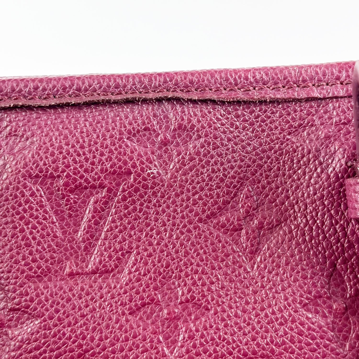 Louis Vuitton Borsa a Mano in Pelle Monogram Empreinte Bordeaux Tote
