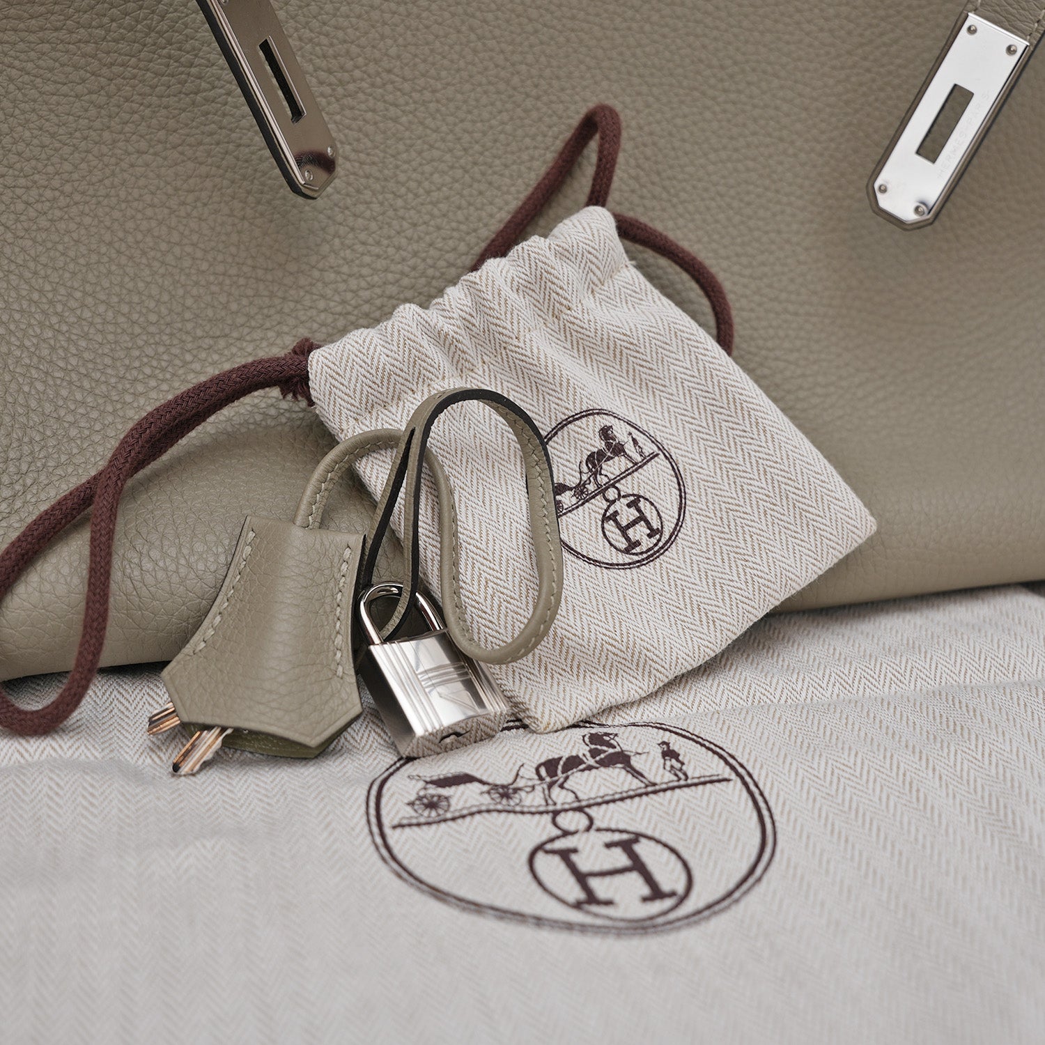 Hermès Birkin 35 in Trench-colored leather 