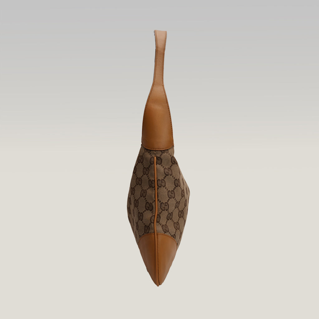 Gucci Jackie 1961 – borsa a spalla GG Supreme con fascia Web gialla