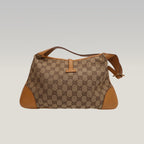 Gucci Jackie 1961 – borsa a spalla GG Supreme con fascia Web gialla