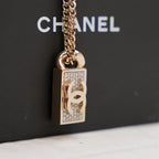 CHANEL Cruise 2021 Sweater Necklace – CC Logo with Crystals, New with Box 