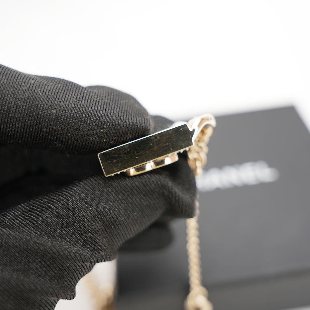 CHANEL Cruise 2021 Sweater Necklace – CC Logo with Crystals, New with Box 