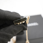 CHANEL Cruise 2021 Sweater Necklace – CC Logo with Crystals, New with Box 