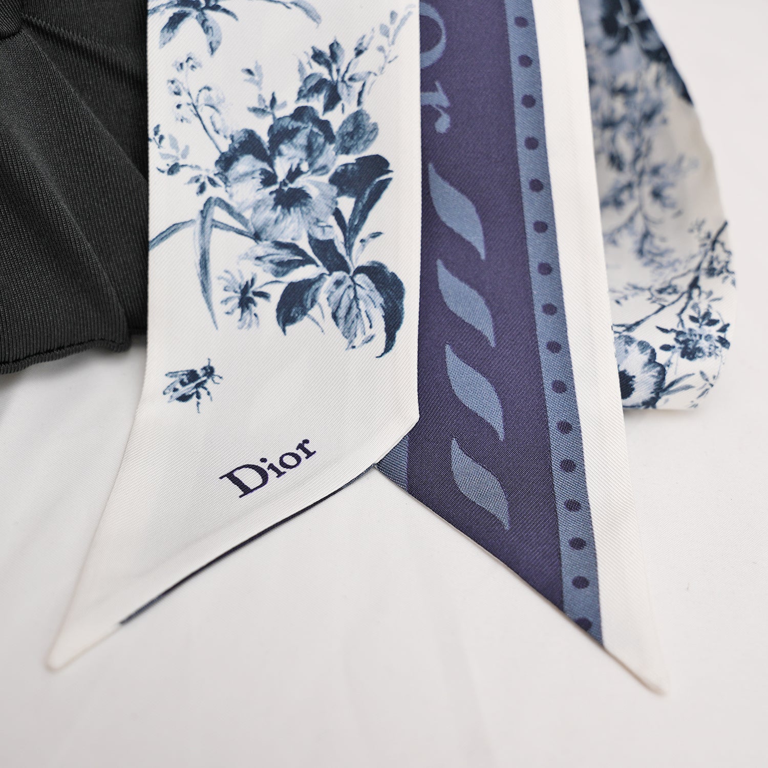 Dior Twilly in Seta Fantasia Floreale Blu