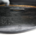 Saint Laurent Le 5 à 7 borsa a spalla nera in pelle liscia con logo YSL dorato