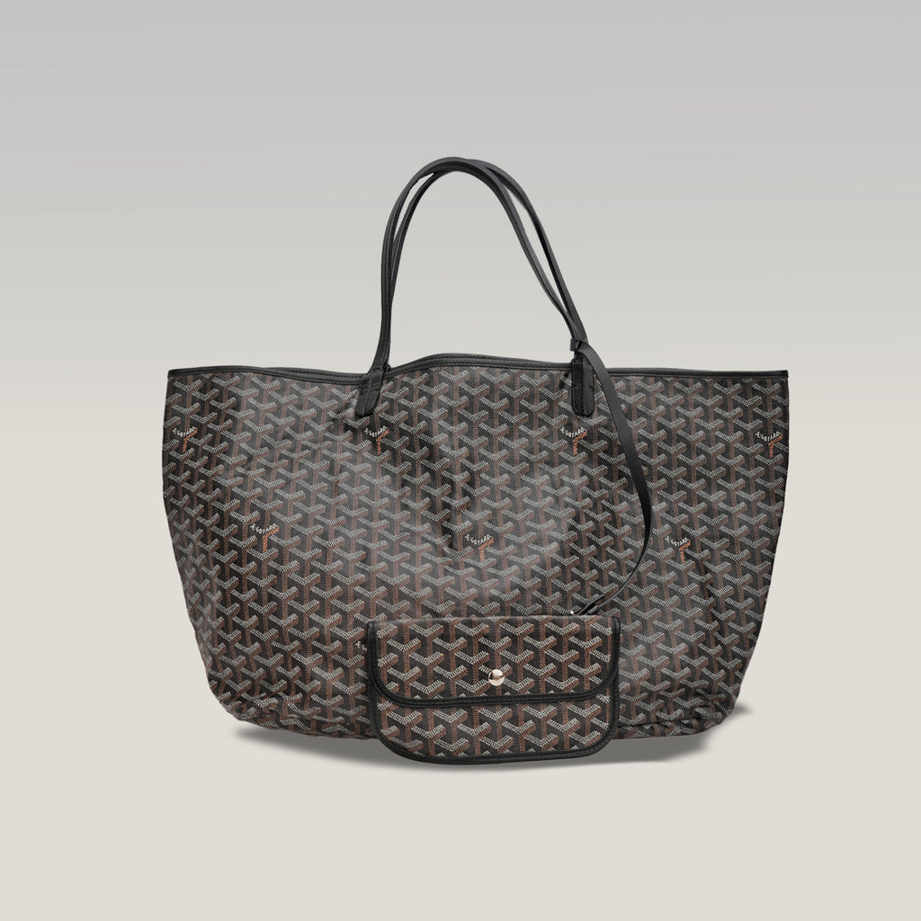 Goyard Saint Louis PM – borsa shopping nera con pochette