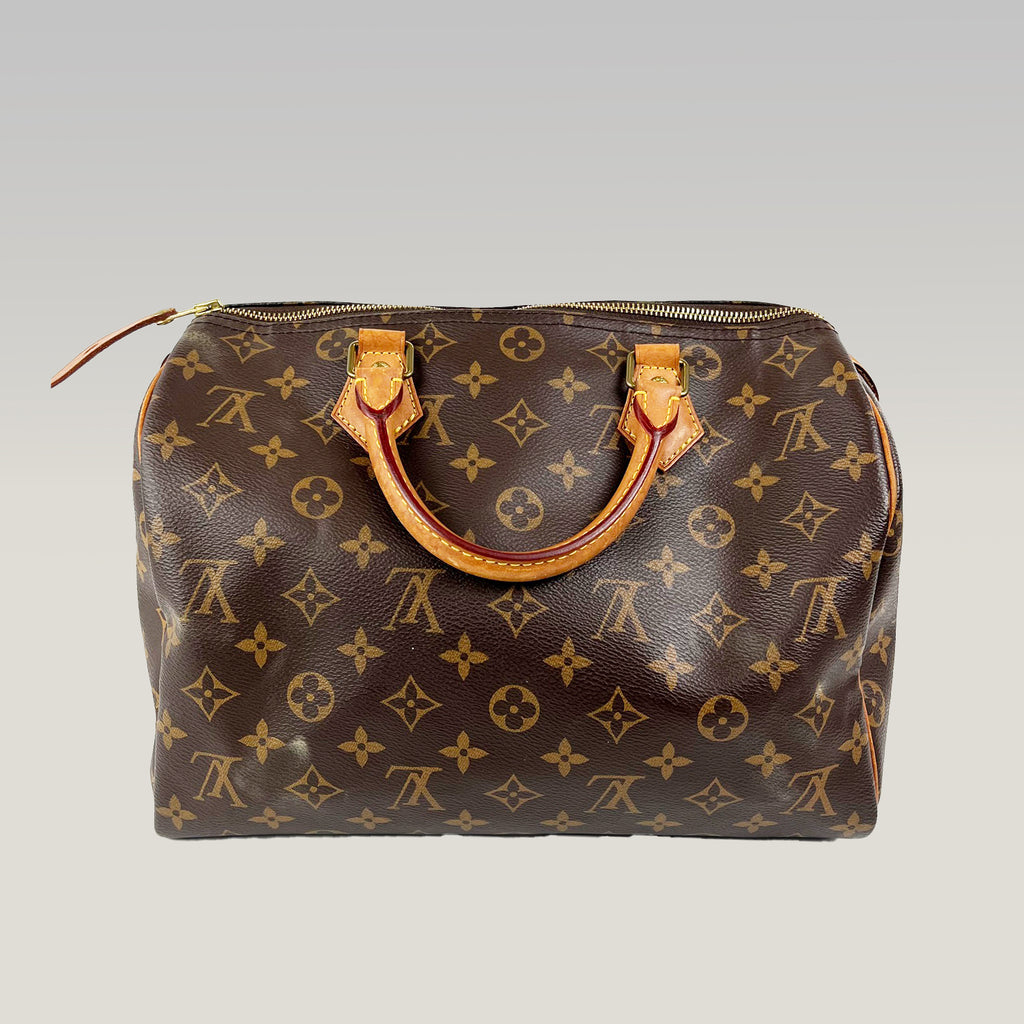 Louis Vuitton Speedy 30 Monogram Canvas Borsa a Mano Iconica