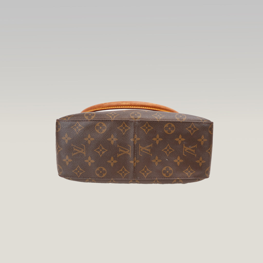Louis Vuitton Looping GM Vintage in Tela Monogram Marrone e Pelle Vachetta