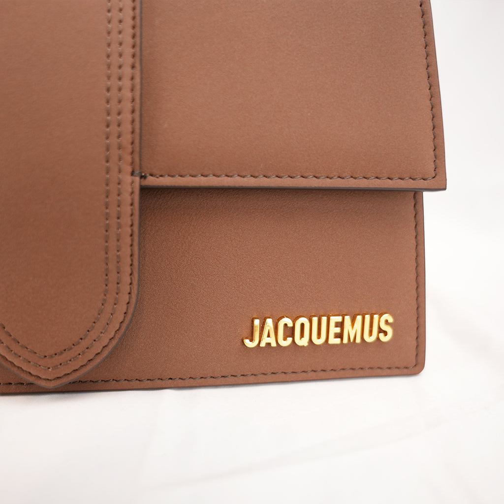 Jacquemus Borsa a Mano in Camoscio Marrone
