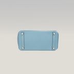 Hermès Birkin 30 Bleu Jean in Pelle Epsom con Hardware Palladio