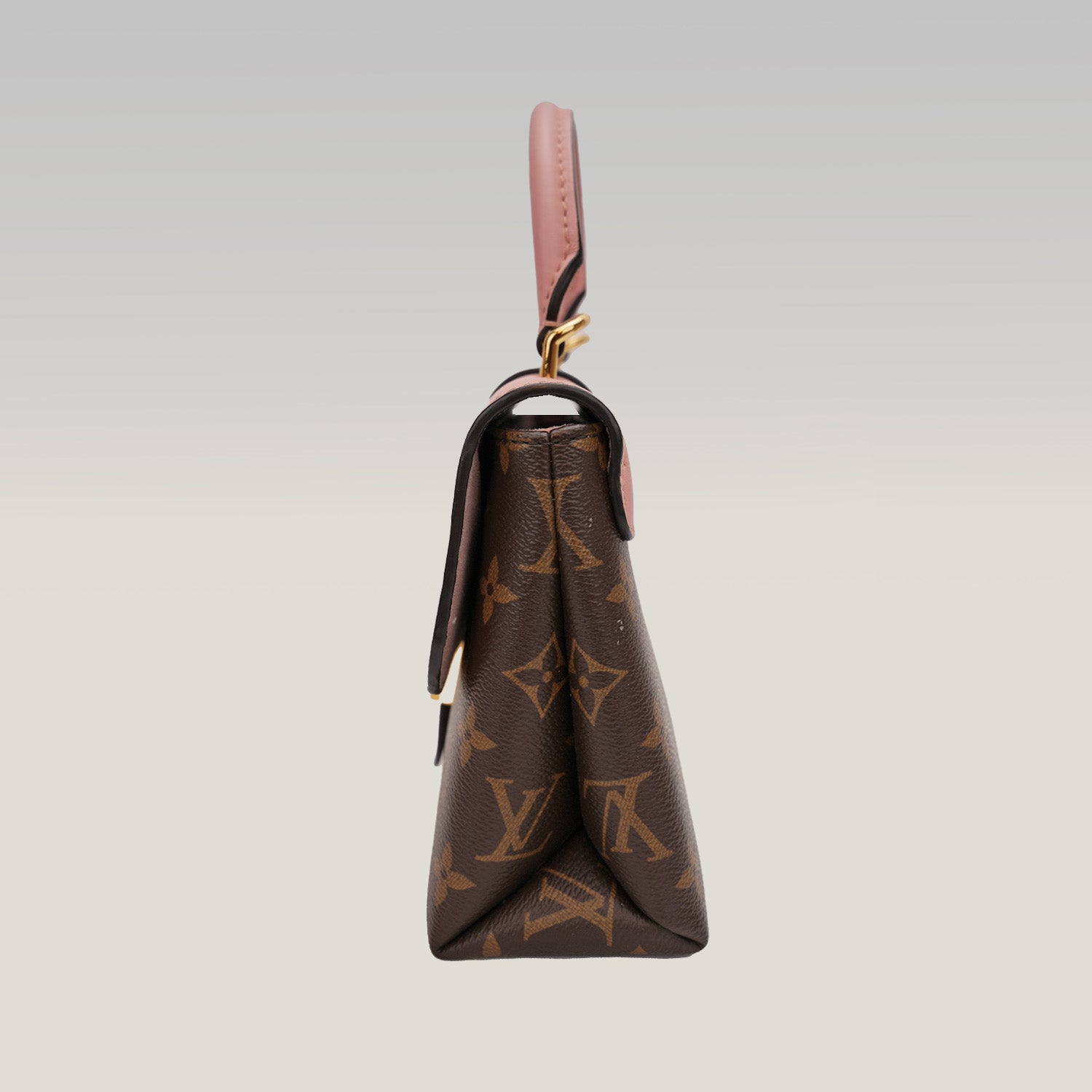 Louis Vuitton Locky BB – borsa a mano Monogram marrone in tela spalmata e pelle con chiusura a lucchetto