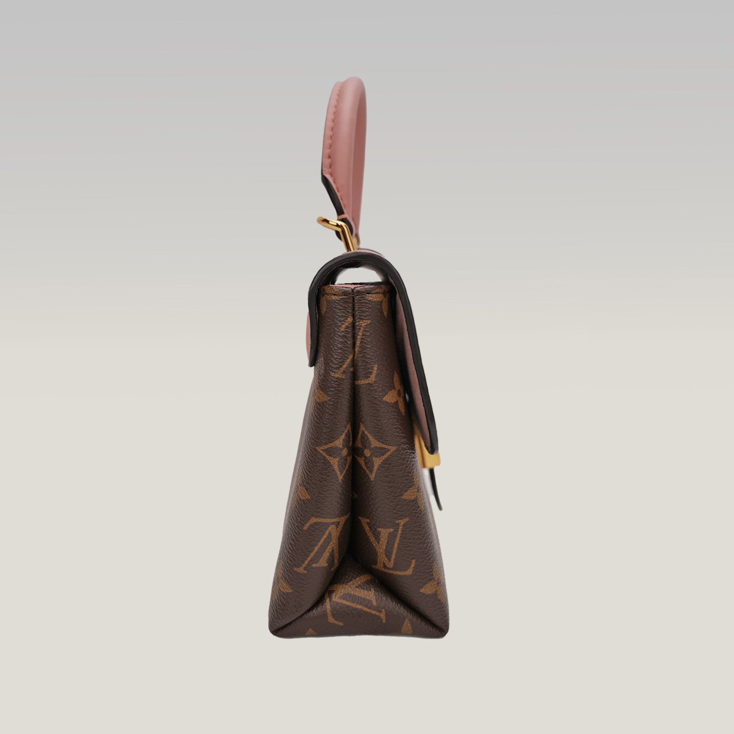 Louis Vuitton Locky BB – borsa a mano Monogram marrone in tela spalmata e pelle con chiusura a lucchetto