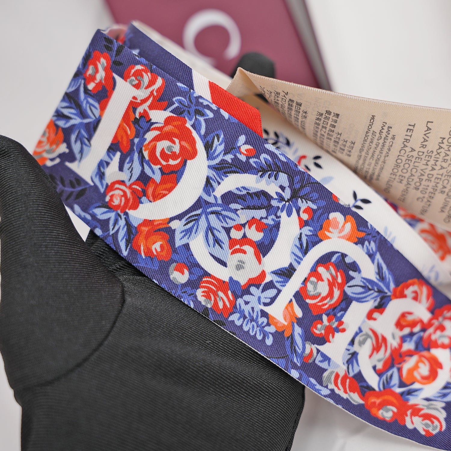 Gucci Floral Silk Twilly – Thin Bag Scarf 