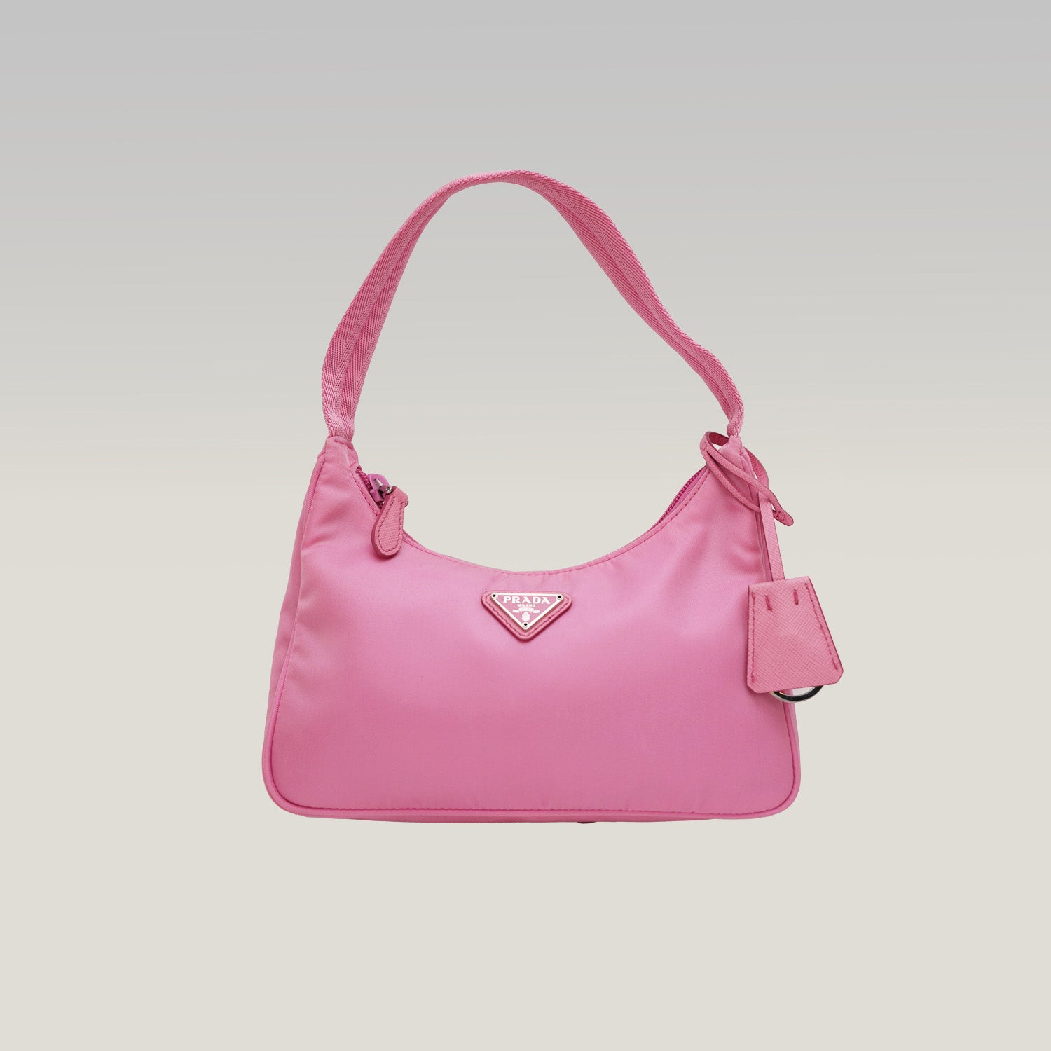 Prada Hobo rosa scuro – borsa a spalla / sottobraccio