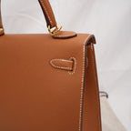 Hermès Kelly 25-Color Gold With Gold Hardware 