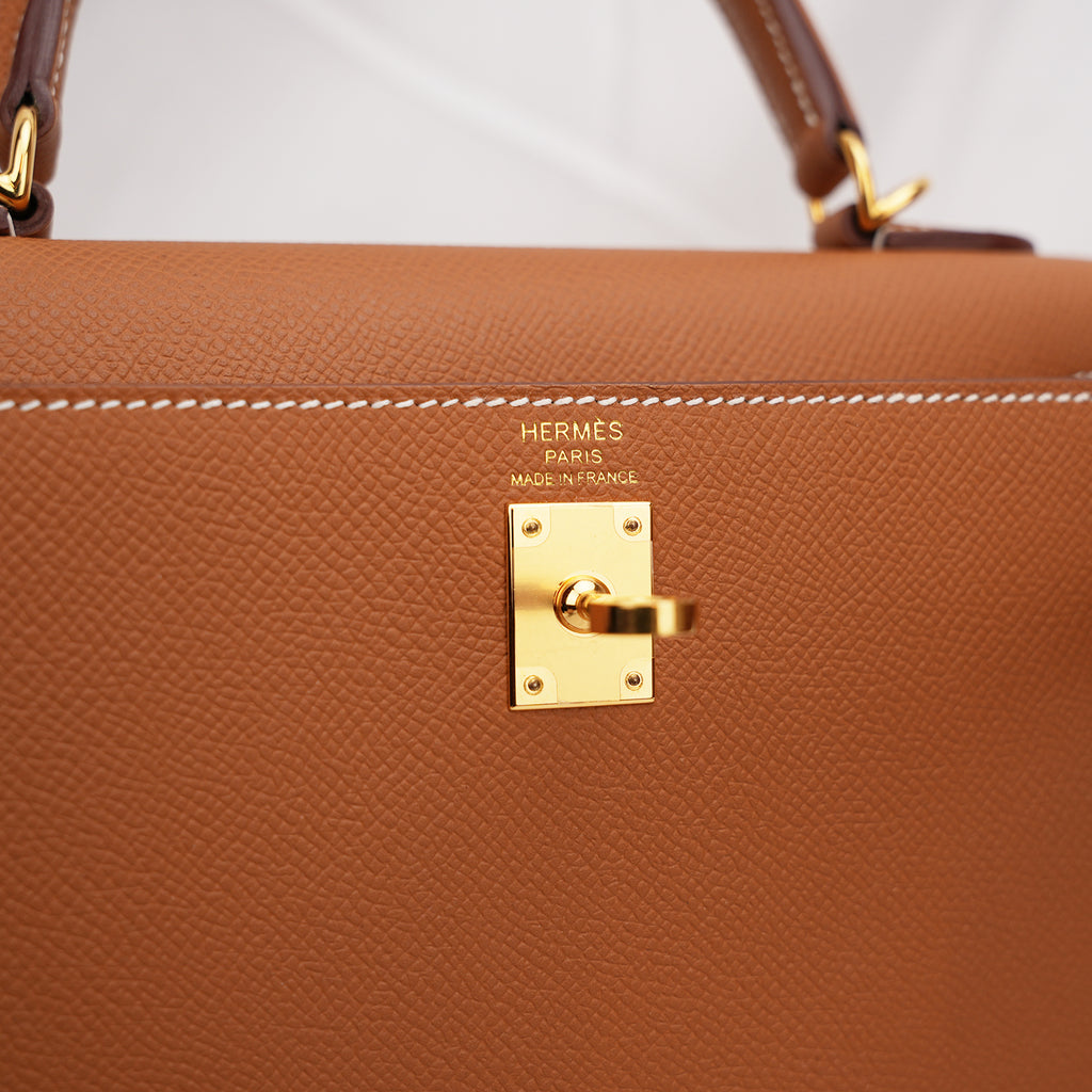 Hermès Kelly 25-Color Gold With Gold Hardware 