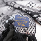 Louis Vuitton Sciarpa Mania Shine Nera e Argento in Lana e Seta con Motivo Monogram