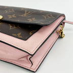 Louis Vuitton Borsa a Catena Piccola Monogram con Dettaglio Fiore Rosa