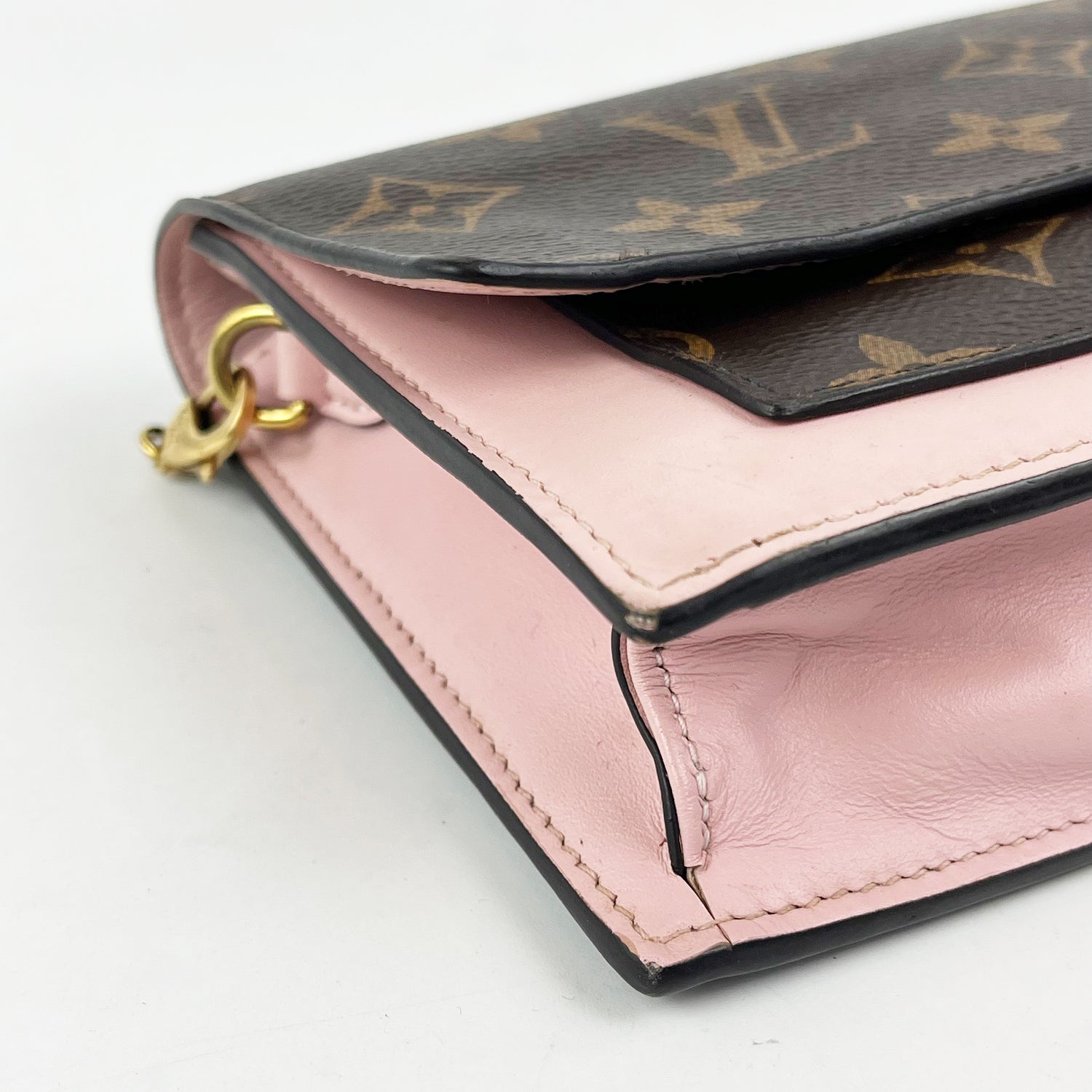 Louis Vuitton Borsa a Catena Piccola Monogram con Dettaglio Fiore Rosa