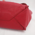 Balenciaga Borsa City in Pelle Rossa con Borchie Argento