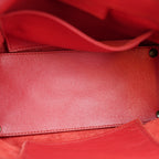 Balenciaga Borsa City in Pelle Rossa con Borchie Argento