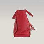 Balenciaga Borsa City in Pelle Rossa con Borchie Argento