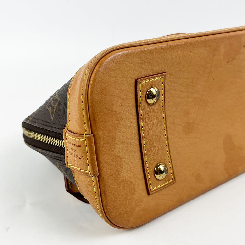 Louis Vuitton Alma Monogram Canvas with Leather Trim