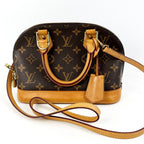 Louis Vuitton Alma Monogram Canvas with Leather Trim