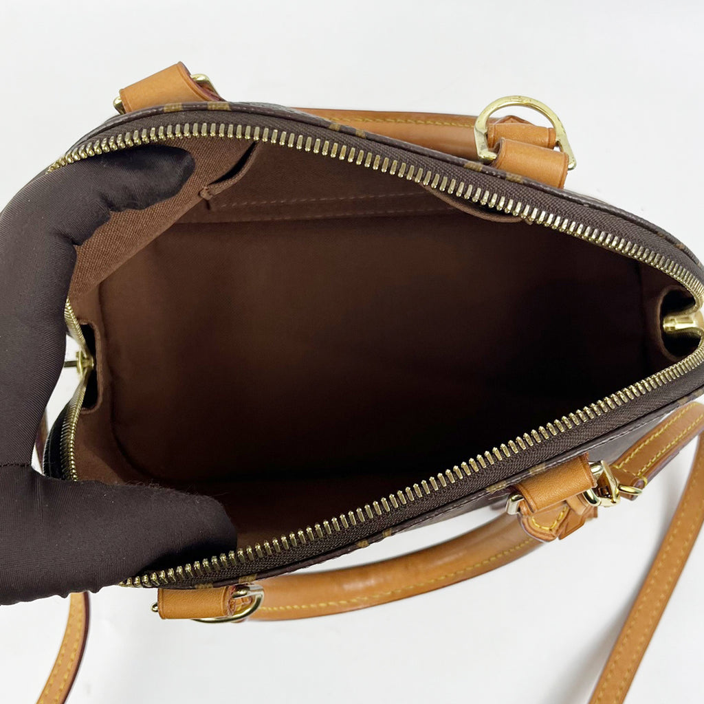 Louis Vuitton Alma Monogram Canvas with Leather Trim