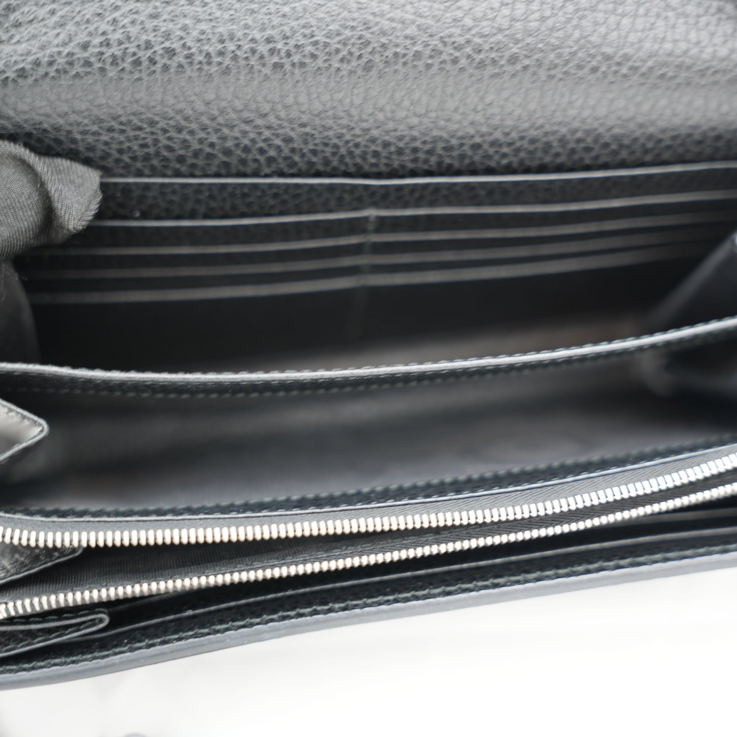 Gucci Dionysus Dollar Black Calfskin Chain Wallet