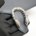 Gucci Dionysus Dollar Black Calfskin Chain Wallet