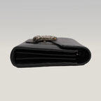 Gucci Dionysus Dollar Black Calfskin Chain Wallet