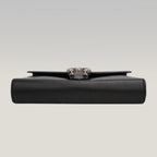 Gucci Dionysus Dollar Black Calfskin Chain Wallet