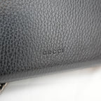 Gucci Dionysus Dollar Black Calfskin Chain Wallet