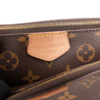 Louis Vuitton Multi Pochette Accessoires Monogram in Tela Cerata e Pelle Marrone