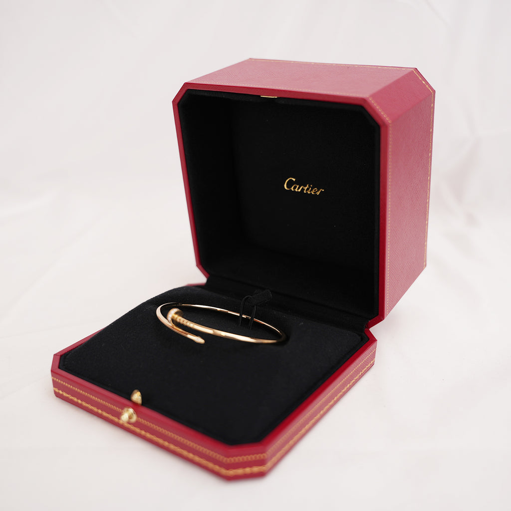 Cartier Juste un Clou Bracciale in Oro Rosa Misura 18 con Scatola – Bracciale Donna