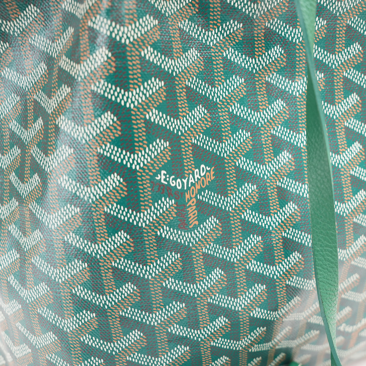 Goyard Saint Louis Tote Bag Verde in Tela Goyardine con Finiture in Pelle e Pochette Coordinata