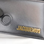 Jacquemus Le Bambino Black Leather Top Handle Shoulder Bag
