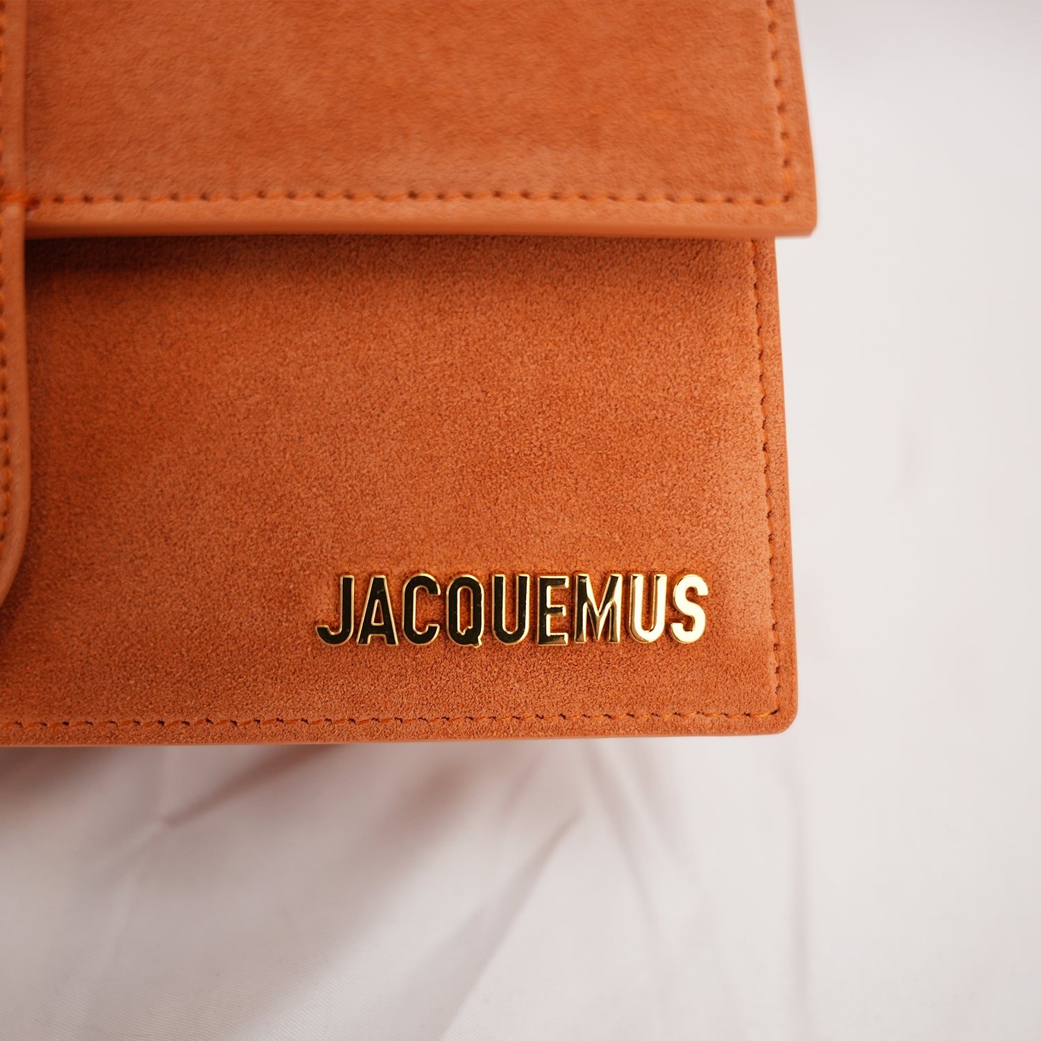 Jacquemus Borsa a Mano in Camoscio Arancione