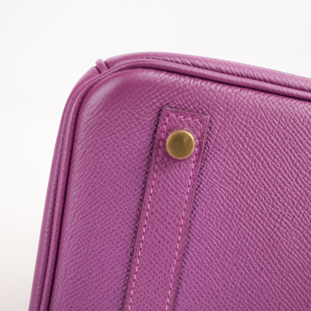 Hermès Birkin 30 Anemone in Pelle Epsom con Hardware Dorato