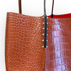 Christian Louboutin Cabarock – Borsa Tote in Pelle Goffrata