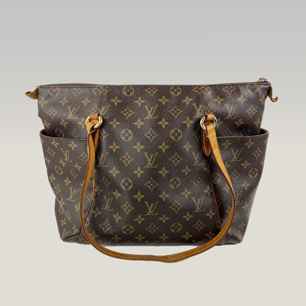 Louis Vuitton Totally MM Monogram Canvas Tote Capiente con Tasche Laterali