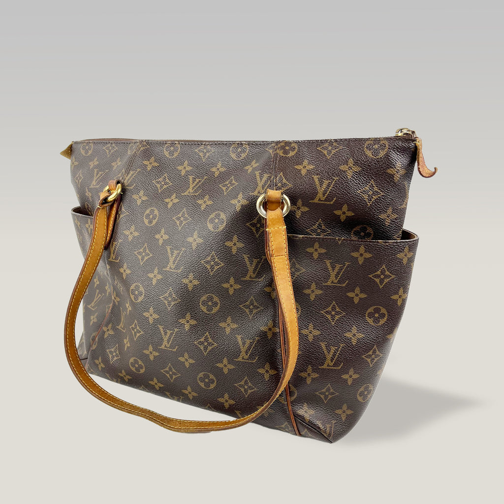 Louis Vuitton Totally MM Monogram Canvas Tote Capiente con Tasche Laterali