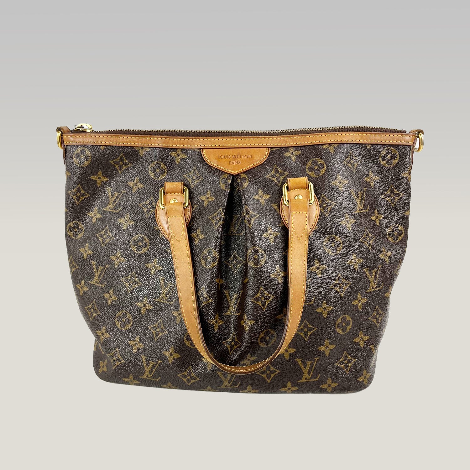 Louis Vuitton Palermo PM Monogram Canvas con Manici in Pelle