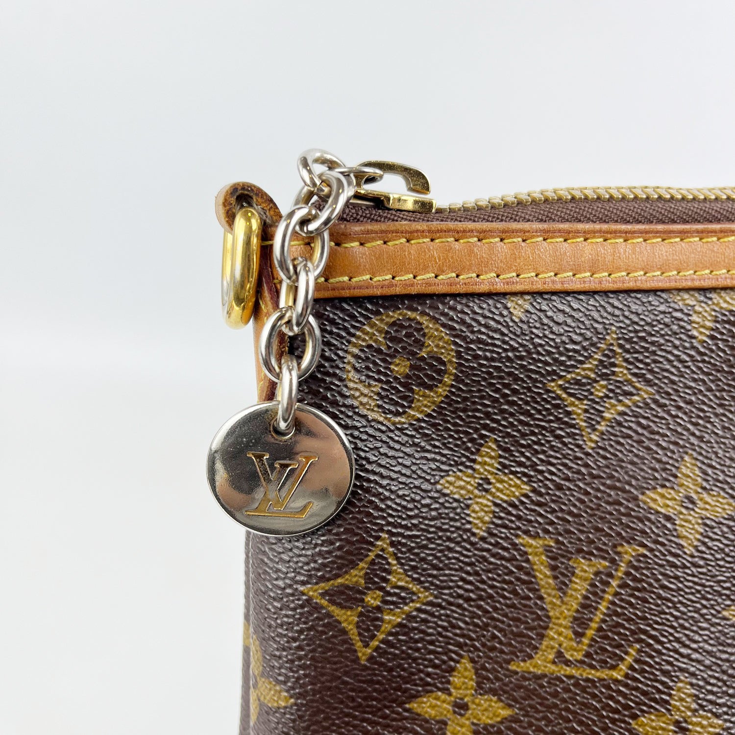 Louis Vuitton Palermo PM Monogram Canvas con Manici in Pelle