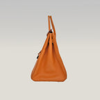 Hermès Birkin 35 color Gold con ferramenta argentata – borsa a mano