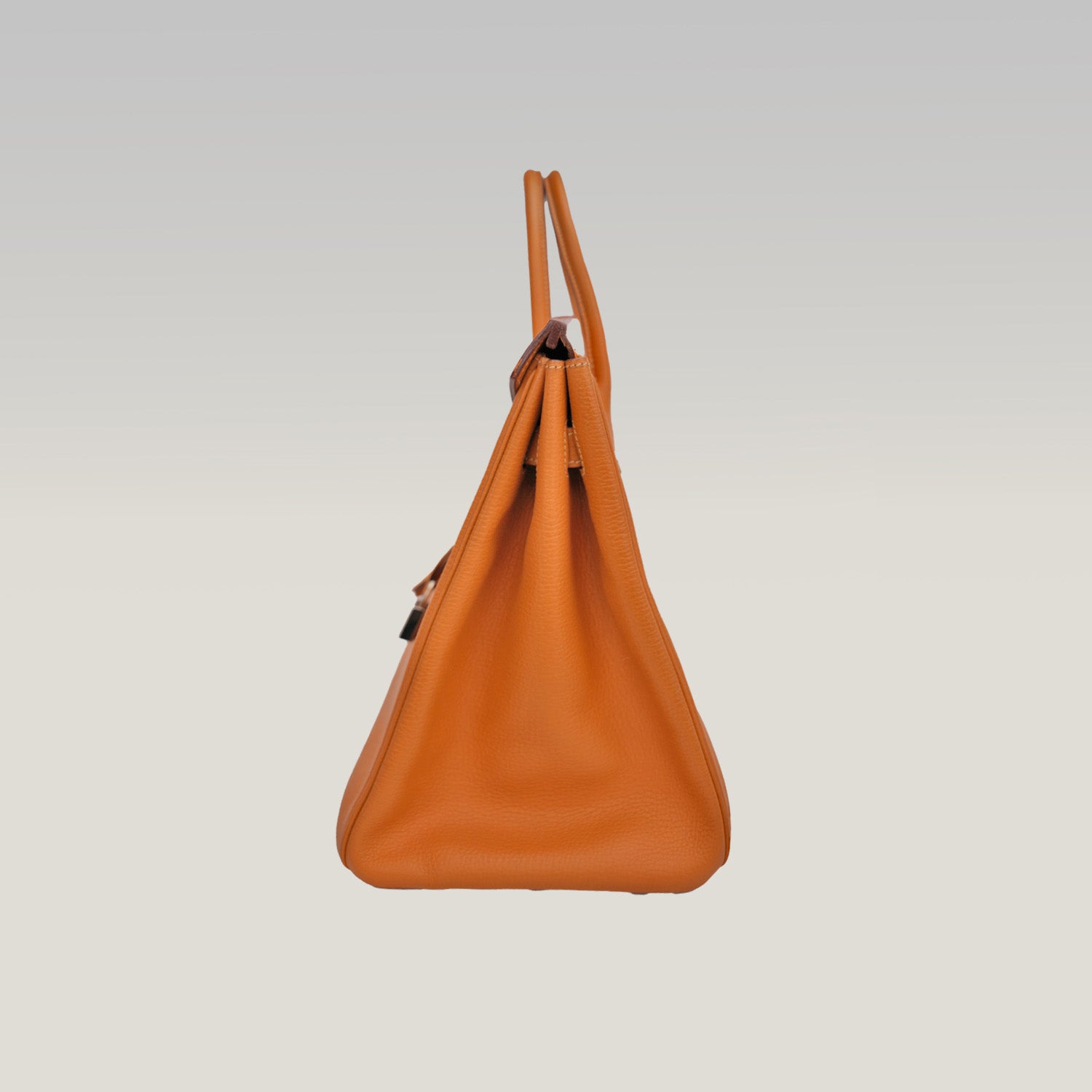 Hermès Birkin 35 color Gold con ferramenta argentata – borsa a mano